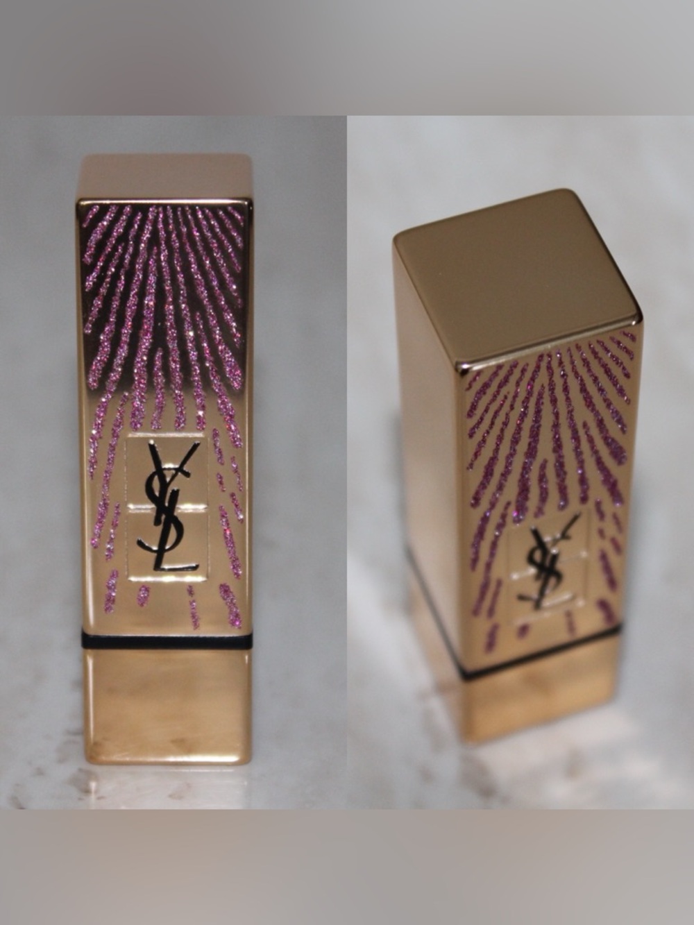 YSL 52 ‘Rouge Rose’ Rouge Pur Couture Dazzling Lights Edition Lipstick (NWOB) - Picture 3 of 16